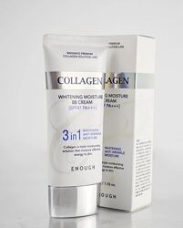Увлажняющий ВВ-крем для лица с коллагеном ENOUGH Collagen 3 in 1 Whitening 