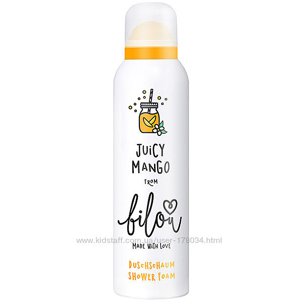 Пенка для душа сочное мангоBilou Shower Foam Juicy Mango