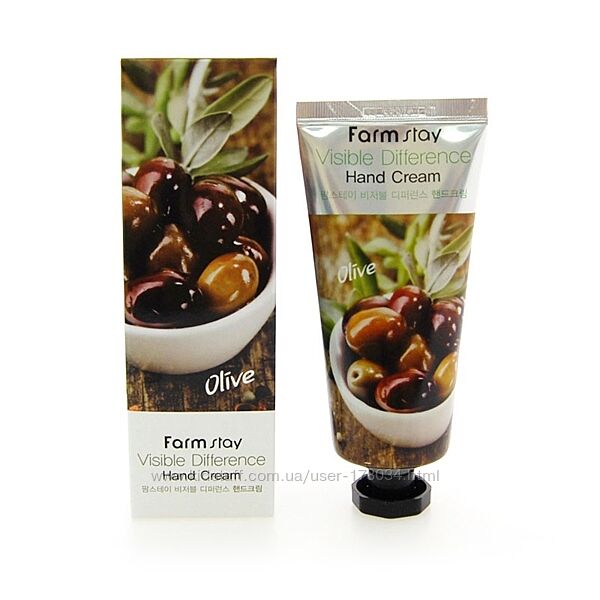 Крем для рук оливка Farm Stay Visible Difference Hand Cream Olive