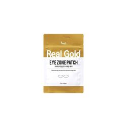 Тканевые патчи для зоны вокруг глаз с золотом PRRETI real gold eye zone 