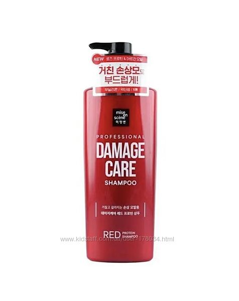 Восстанавливающий кондиционер и шампунь для волос Mise En Scene Damage Care
