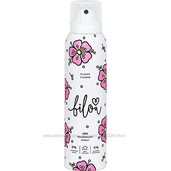 Дезодорант  спрей Bilou Deodorant Spray Flashy Flower 150 мл
