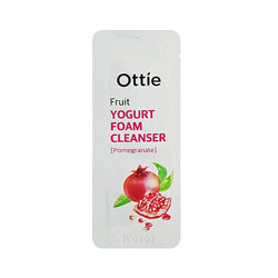 Очищающая пенка пробник Ottie Fruits Yogurt Foam Cleanser, 1 мл.