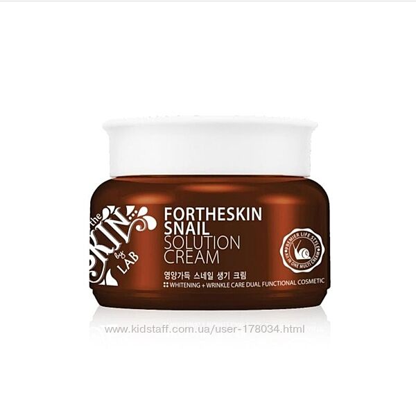 Крем для лица с муцином улитка Fortheskin Snail Solution Cream, 100 мл