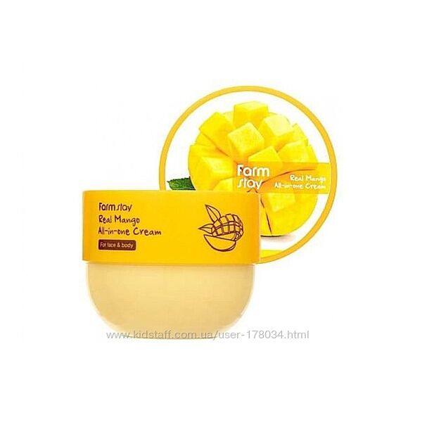 Крем для лица и тела с маслом манго FarmStay Real Mango All-in-One Cream 