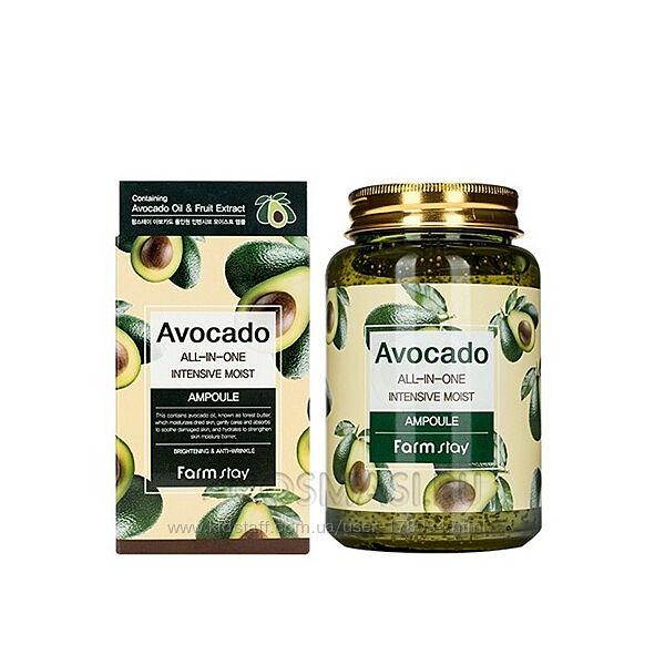 Увлажняющая сыворотка с маслом авокадо Farm Stay Avocado All-In-One Intensi