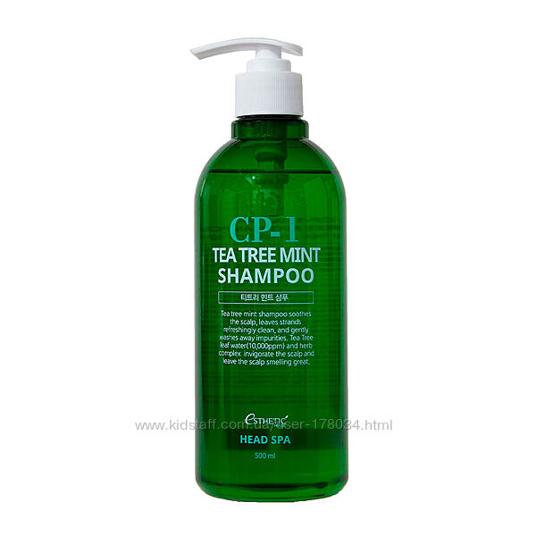 Успокаивающий шампунь для волос Esthetic House CP-1 Tea Tree Mint Shampoo 
