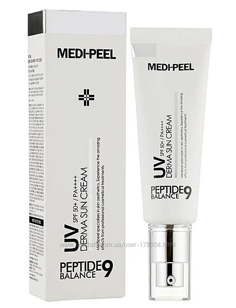 Солнцезащитный крем с пептидами Medi-Peel Peptide 9 UV Derma Sun Cream SPF 