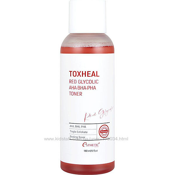 Тонер для лица с гликолевой кислотой Esthetic House Toxheal Red Glycolic AH