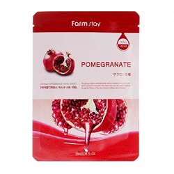 Тканевая маска с гранатом FarmStay Visible Difference Pomegranate Mask Shee