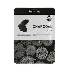 Тканевая маска с древесным углем FarmStay Visible Difference Mask Sheet 