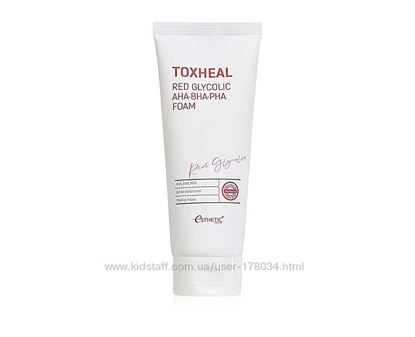 Пенка для умывания с гликолевой кислотой Esthetic House Toxheal Red Glycoli