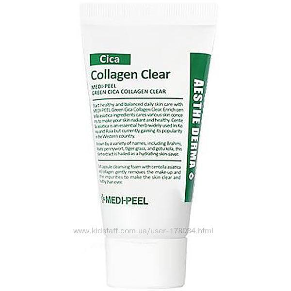 Успокаивающая и глубоко очищающая пенка Medi-Peel Green Cica Collagen Clear