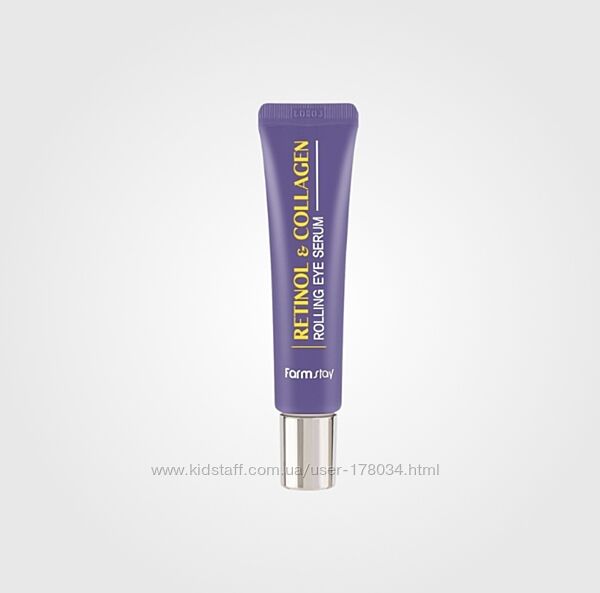 Сыворотка-роллер для кожи вокруг глаз FARMSTAY RETINOL & COLLAGEN ROLLING