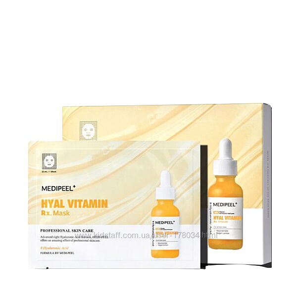 Увлажняющая тканевая маска для лица с витаминами Medi-Peel Hyal Vitamin Rx