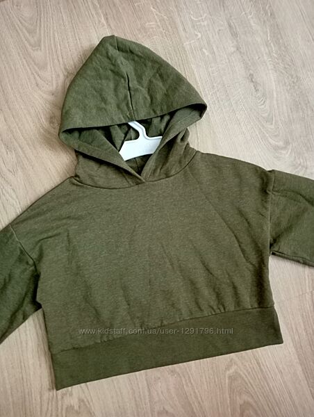 Вкорочене утеплене худі на 11років