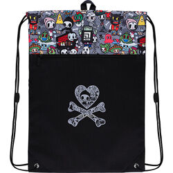 Сумка для обуви с карманом Kite Education tokidoki TK22-601L  128 г  49x36 см  черный