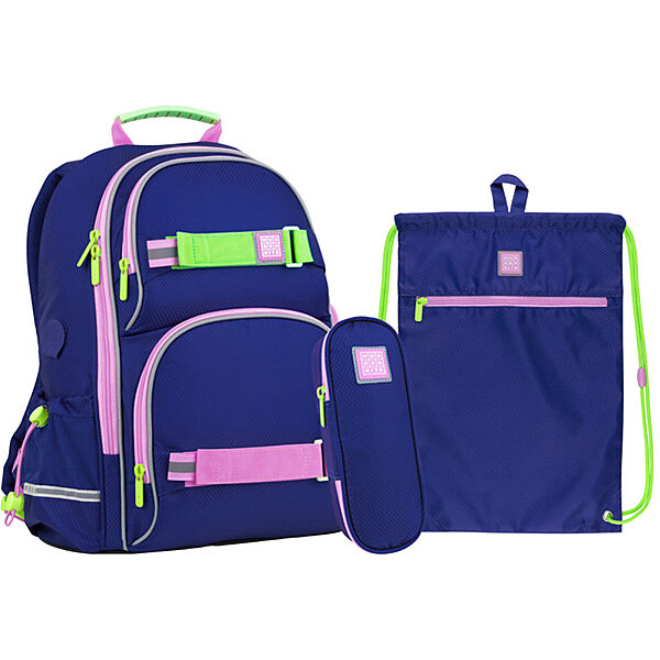 Школьный набор Wonder Kite WK22-702M-1 910 г 38x28x15 см синий