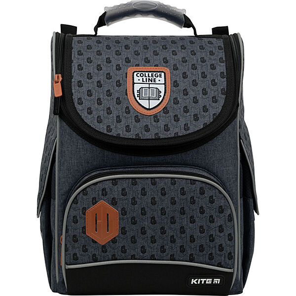 Рюкзак школьный каркасный Kite Education College Line boy K22-501S-5   954 г   35х25х13 см   серый