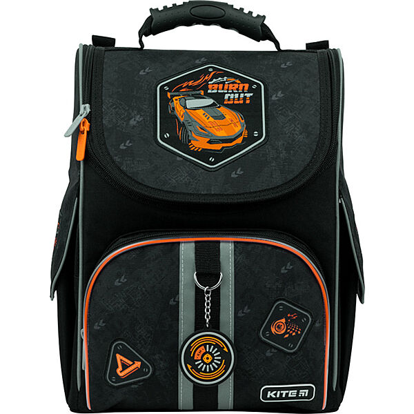 Рюкзак школьный каркасный Kite Education Burn Out K22-501S-7 LED   1080 г   35х25х13 см   черный