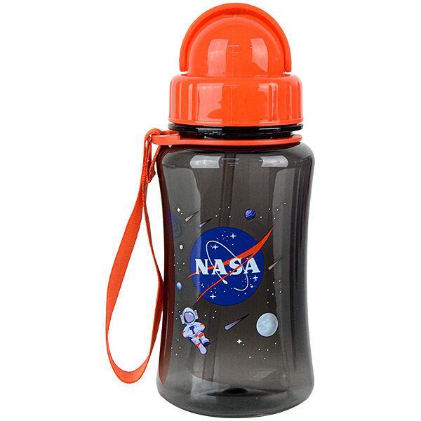Бутылочка для воды Kite NASA NS22-399, 350 мл, чёрная