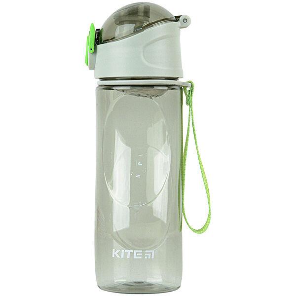 Бутылочка для воды Kite K22-400-04, 530 мл,  серо-зеленая