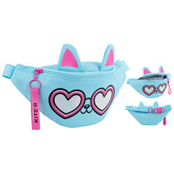 Сумка-бананка Kite дитина Sunny Cat K24-2577-1  27x15x6.5  бірюзовий