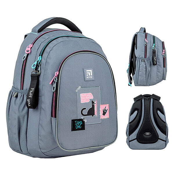 Рюкзак шкільний Kite teens K24-8001L-2 43x33x23 см сірий