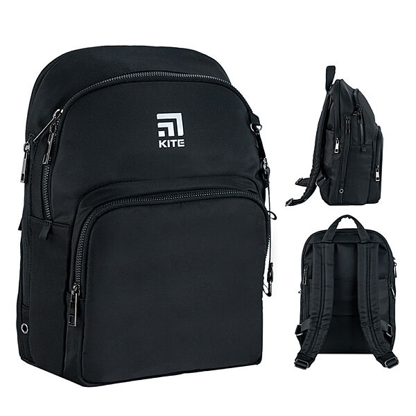 Рюкзак для міста Kite teens K24-2589S-1 31.5x24x12 см чорний