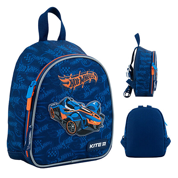 Рюкзак для дитячого садка Kite Kids Hot Wheels HW24-538XXS 22x20x9 см синій