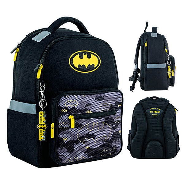 Рюкзак шкільний Kite DC Comics Batman DC24-770M 39х29х14.5 см чорний