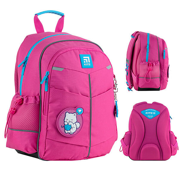 Рюкзак шкільний Kite Kitten & Clew K24-771S-2 36x25x12 см рожевий
