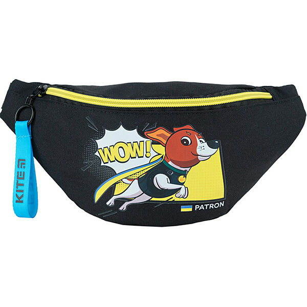 Сумка-бананка Kite дитяча Patron PN23-2577  27x15x6.5  чорна