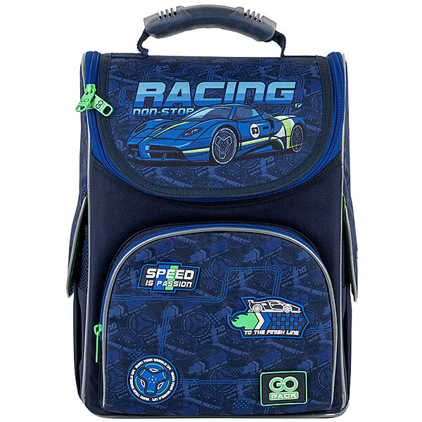 Рюкзак шкільний каркасний GoPack Education Racing GO25-5001S-6 34x26x13