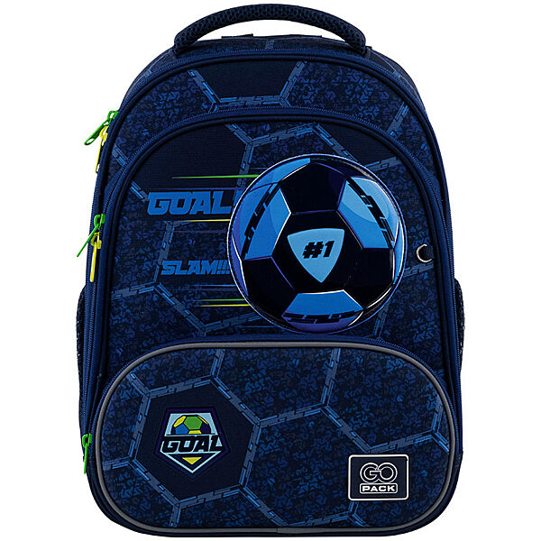 Рюкзак шкільний каркасний GoPack Education Goal GO25-597M-6 38x28x15 синій