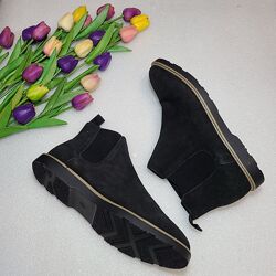 Замшеві черевики челсі