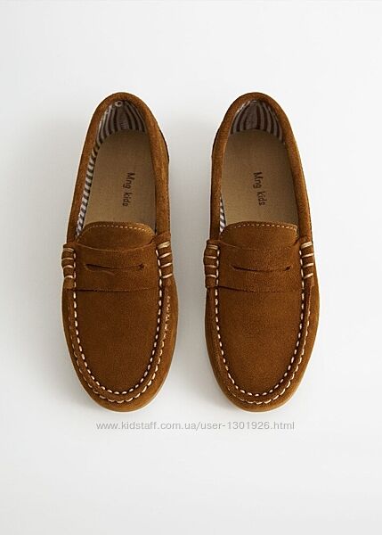 Лофери на хлопчика Mango із натуральної замші 30 р. , нові