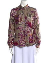 Рубашка сорочка Блуза etro silk floral print