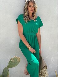 Сарафан зеленое платье макси romstyle