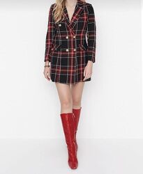 Піджак клітинка trendyol dress - black - blazer Trendyol