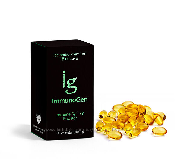 Добавка дієтична АЙСЛАНДІК ПРЕМІУМ БІОАКТИВ IMMUNOGEN 80капс. 