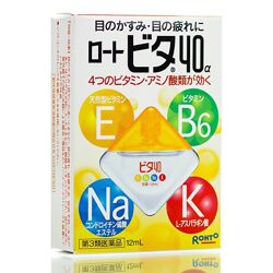 Японские капли с витаминами для глаз Rohto Vita 40а