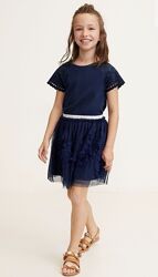 фатиновая юбка Mango, нарядная юбка для девочки 10/12 лет, фатінова юбка 