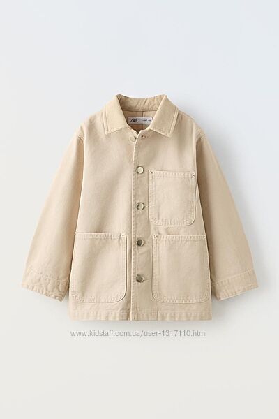 Верхня джинсова сорочка Zara, джинсовая рубашка Zara, джинсова рубашка