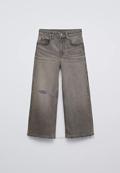 широкі джинси Zara на дівчинку 10, 13/14 років стильні джинси Zara для 