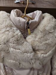 Тепле зимове пухове пальто