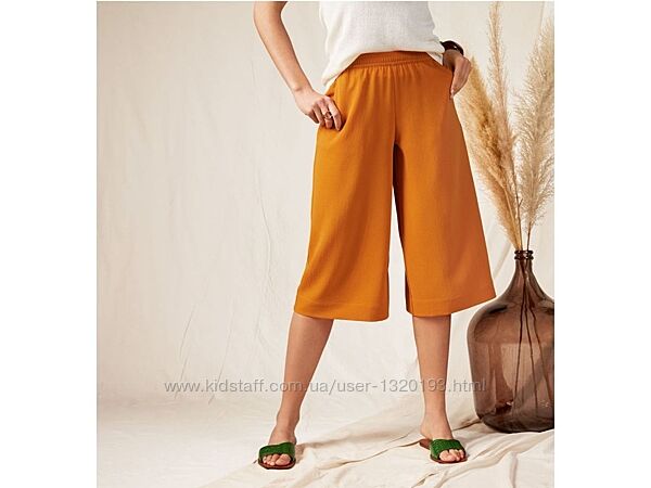 Летние брюки кюлоты, L 40 euro наш 46, Esmara, Германия, оранжевые