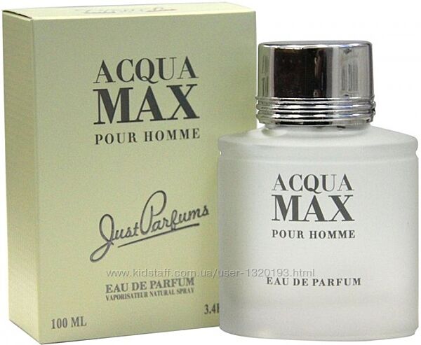 Туалетная вода чоловіча Just Parfums Acqua Max Pour Homme , 100 мл