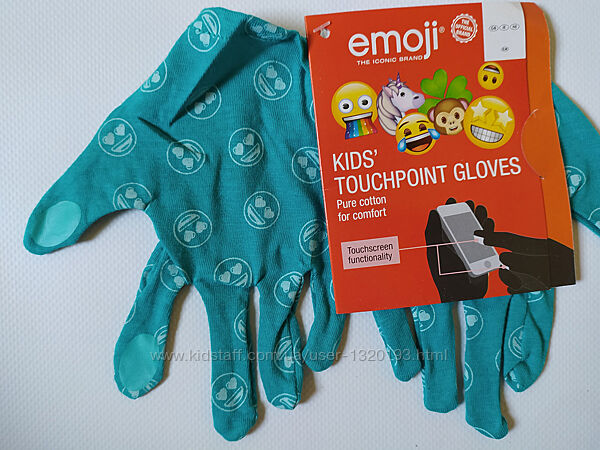 Дитячі рукавички з тачскрин, сенсорні, lidl розмір 5 бірюзові.