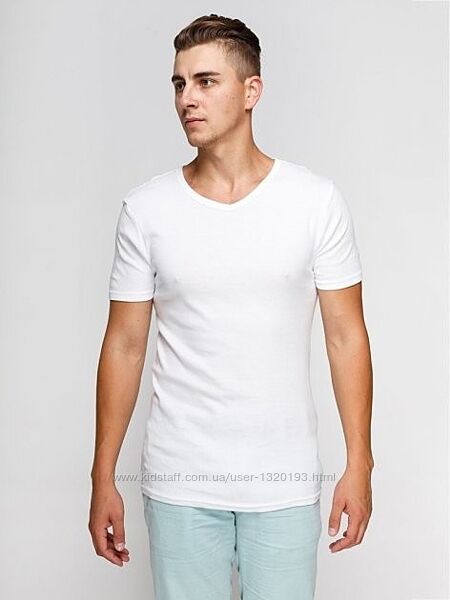 Бавовняна біла футболка, спідня, М 48/50 euro, Livergy